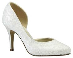 Die 25 besten Bilder von Brautschuhe | Brautschuhe ivory Schöne Spitze Brautschuhe Stilettos Weiß Pumps Bestickte