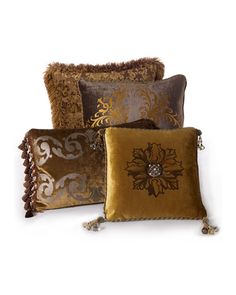 Etoffe Makara Baroque Decorative Baroque Decorative Pillows at Horchow