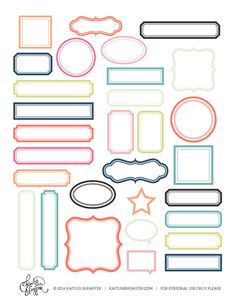 201 Simplest Label Freebies other Printables visuals in just 2017 photograph regarding Colored Printable Labels identified as 201 Least difficult Label Freebies other Printables shots within 2017