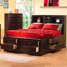 40 Best Bedroom Retreats Images In 2016 Retreat Bedrooms Coaster Phoenix Contemporary King Bookcase Bed With Underbed Storage Drawers Fine Furniture Trends