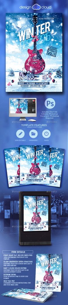 Fishing Tournament Flyer Template by Joe Krow, via Behance - winter flyer template Fishing Tournament Flyer Template by Joe Krow, via Behance - winter flyer template
