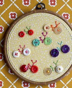 BUTTONS Buttons Adorable Bikes With Button Wheels Embroidery By Mattie BUTTONS Buttons Adorable Bikes With Button Wheels Embroidery By Mattie