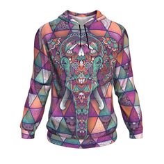 White Camo Diamond Dripping Unisex Hoodie Cool Gift Snow Sweater