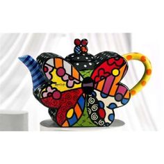 BUTTERFLY ** NEW ** ✿ ROMERO BRITTO ✿ RECTANGULAR GLASS PLATE