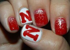 Nicholls State Themed Nail Art Swatches Bc Every Should Rock Husker Nails