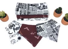 Hedwig 3 Pack bib Harry Potter Bandana Drool Dribble Bibs