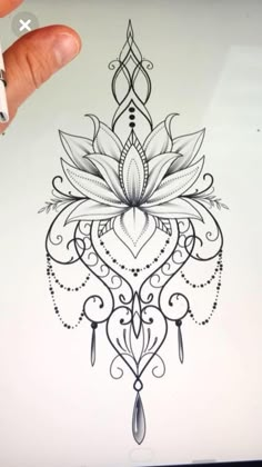 Mandala design tattoo Tattoo, Mandalas, Flower Tattoos, Mandala Tattoo, Flower Tattoo Designs, Flower Tattoo, Mandala Tattoo Design, Henna Design, Mandala Design