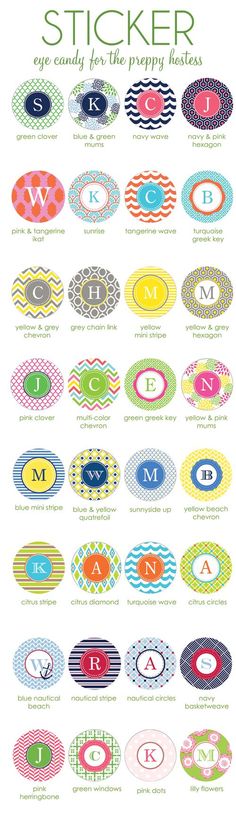 BEADS /& MONOGRAM DESIGN #1 LASER ROUND ADDRESS LABELS GLOSSY /& MATTE