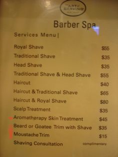 Barber Services