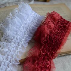 2Yards Organza Trims Diy Wedding Skirt Doll Ruffle Cuff Sweep Dress Edge