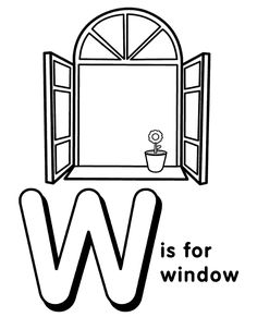 Download w is for water | Picture Alphabets W Coloring Page | Water Unit | Water crafts preschool ...