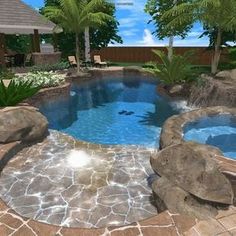 19 Best Beach Entrance Pool Images On Pinterest In 2018 Tropical Pool Design Houses Outside Patios Loft
