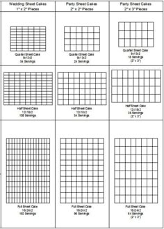 standard sheet cake sizes here are some cake charts to help you sizes of sheet cakes