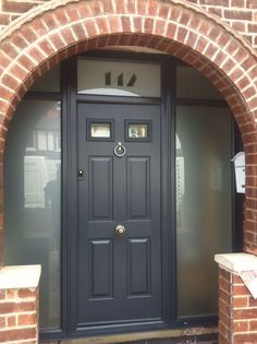Farrow and Ball Pigeon. Victorian Terrace. Front Door | House ideas ... Farrow and Ball Pigeon. Victorian Terrace. Front Door | House ideas ...