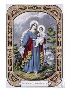 St Philomena,Religous,Virgin /& Martyr,c1845,Currier /& Ives Photograph