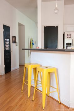 Carlisle Metal Bar Stool Set Of 2 Dimensions 29 5 H X 17 0 Our New Yellow Bar Stools From Target Emilymccall