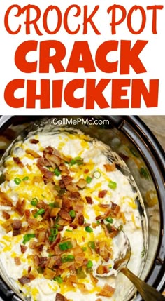 Crock Pot Crack Chicken Recipe an easy 'dump and go' slow cooker recipe! Ten minutes of prep with ingredients you already have & endless meal possibilities. #slowcooker #chicken #recipe #crockpot #crackchicken