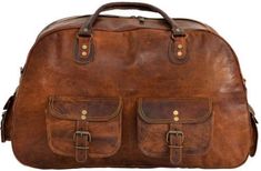 Men/'s Leather Travel Gym Overnight Handmade Round Lightweight Outdoor Duffel Bag