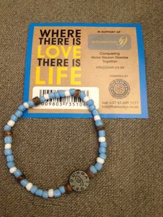 82 Best Beautiful Hand Made Cause Bracelets By The Bead Co Images The Bead Co S Pale Blue Mnd Bracelet For Joost Vd Westhusizen J9 Foundation We Donate 20 Of Gross Profits To Support Cause