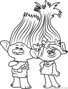 Trolls Coloring Pages Branch Free Online Printable Sheets For Kids Get The Latest Images