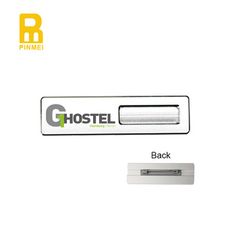 cheap blank name plate aluminum name badges name badge pinterest