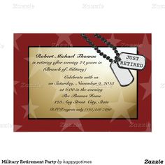 45 best military retirement party invitations images on pinterest in