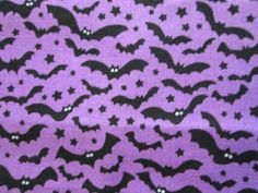 BATS BORDER BAT GREY BLACK COTTON FABRIC FQ