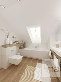 Dom w Raszynie | 4ma projekt | Architekt, projektant, projektowanie wnętrz Warszawa Rustic Farmhouse Bathroom, Farmhouse Bathroom Remodel, Bathroom Remodel Idea, Bathroom Remodeling, Farmhouse Ideas