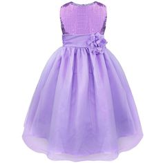 Purple Butterfly Flower Girl Dresses