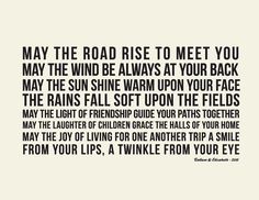 Irish Wedding Blessing May The Road Rise To Meet You Irish Wedding Gift Irish Wedding Blessing May The Road Rise To Meet You Irish Wedding Gift