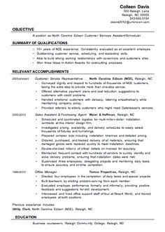 customer service resume template
