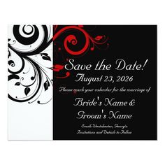 247 best black red wedding invitations images on pinterest in 2018