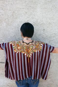 Frida Mexican Belt Sash Red Textured Wrap Around Frida Khalo Style Free Ship