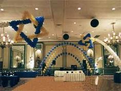 57 Best Bar Bat Mitzvah Decorations Balloon Wow Shooting Stars Of David For A Bar Mitzvah Party Also Other Balloon Decorations