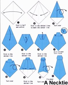 Corbata en origami