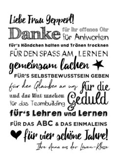 Dankeschön sprüche für erzieher - Vertrauen Sie unserem Gewinner