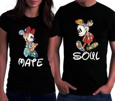 Disney Mickey Mouse T Shirt Couple Goals Nouveau Officiel Femme Skinny Fit