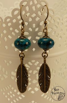 Custom exotique irisé Ring-Necked Boucles d/'oreilles plume ~ exquis!