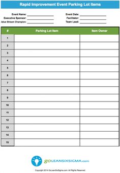 119 best lean six sigma templates images on pinterest lean six