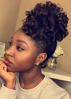 40 Best Curly Ponytail Images In 2019 Natural Hair Styles