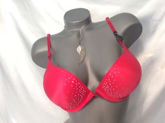 NWT Victorias Secret Bombshell Plunge Push-Up Adds 2 Cup 32D Ginger Glazed Bra