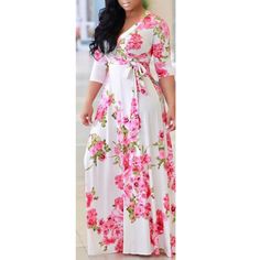 By Alina Donna Vestito Maxi Abito miniabito taglio lungo tunica Midi dress stampa XS S M