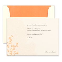 29 Best Save The Date Images On Pinterest Dating Quotes And C Bright Orange Sea Botanticals And Cs Serve As A Backdrop For Your Text On These Lightly Textured Cream Save The Date Cards