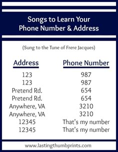 free whats my address and phone number kindergarten back to address by phone