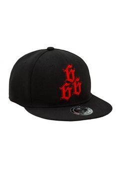 Hyraw-Snap Back Trucker Cap /"Skull/" black noir