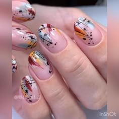 nude nails with a bright accent! look very fashionable! this manicure will be exclusive! impossible to repeat !!! Video by: @wally_nails