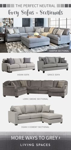 94 Best Sofas And Sectionals Images On Pinterest In 2018 Your Grey Sofas Sectional Are The Perfect Neutral Piece For Any Living Room From