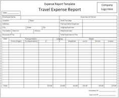 microsoft word expense report template