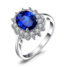 Bonlavie Bague en Argent Sterling 925 en Blanc plaqu/é pour Homme Poli Anneau Mariage Engagement Cadeaux