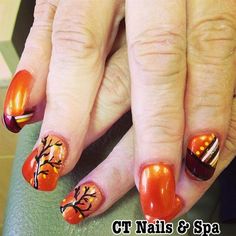 147 Best Autumn Nail Art Images On Pinterest In 2018 Nails Day 306 Fall Colors Nail Art